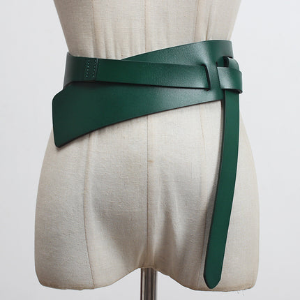 Women's Fashion Leather Decoration Wide Belt