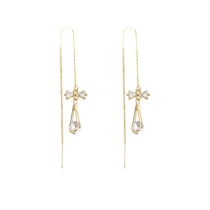 Tassel Drop-shaped Zircon EAR Thread