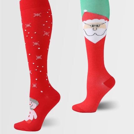 Men's And Women's Fashion Simple Christmas Sports Compression Socks