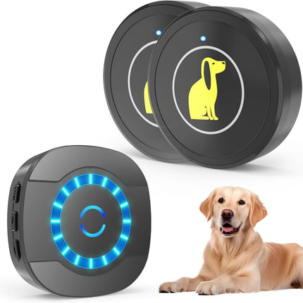 Dog Door Bell, Dog Bell For Training Doggie Door Bell For Dog Puppy Training Sliding Door,Go Outside Doorbell And Waterproof Touch Button