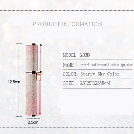 New Lipstick Shape Ladies Electric Shaver Automatic Eyebrow Trimming  Artifact