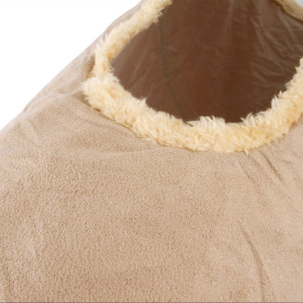 Packable Folding Suede Cat Channel Toy Drill Bucket