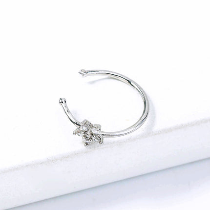 Insta Star Nose Ring Piercing Accessories Fashion Zircon Nose Nail Nose Decoration Female