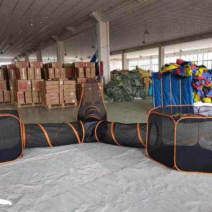 Pet Folding Toy Outdoor Game Channel Fence