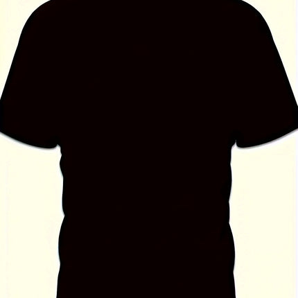 3D Digital Cool Wolf Contrast Color Eye Pattern Round Neck T-shirt, Men's Summer Outdoor Activity Fashion Top