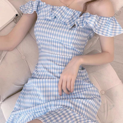 One-neck Sexy Strapless Fishtail Skirt