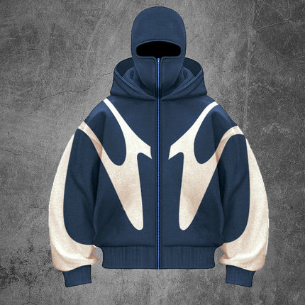 Double Hood Unique Design Hooded Sweater Autumn And Winter Men And Women