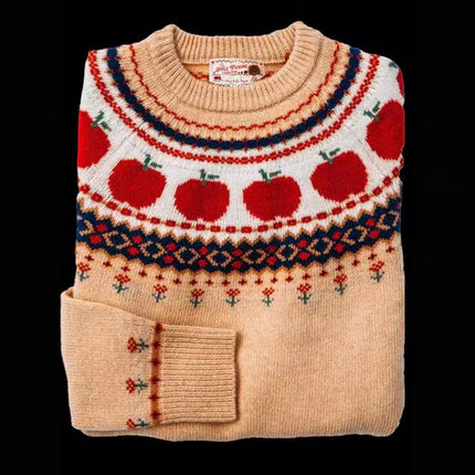 Women's Simple Loose Digital Printed Round Neck Sweater