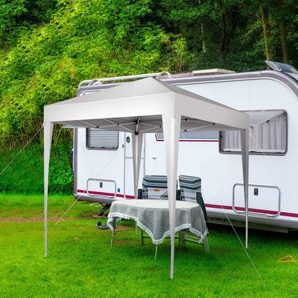 6.5x6.5ft White, No Surrounding Cloth, Folding Shed Oxford Cloth Sprayed Iron Pipe Portable