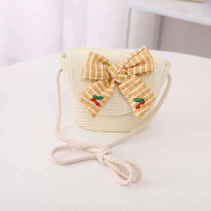 Children's Bag Straw Hat Set Sun