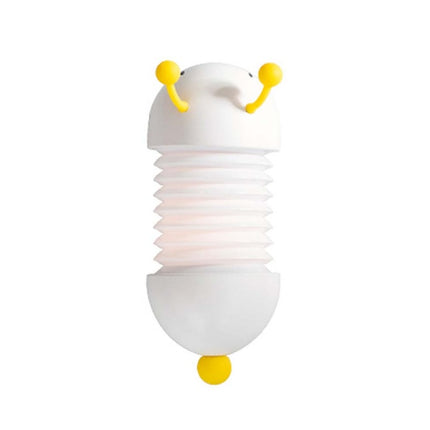 Creative Caterpillar Night Light Bedside Lamp LED USB Charging Wall Lamp with Magnet Extendable Soft Bedroom Light