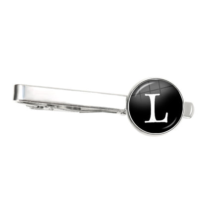 Letter Tie Clip Decoration With French Shirt