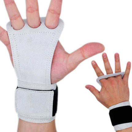 Pull Up Grip Belt Deadlift Leather Palm Guard