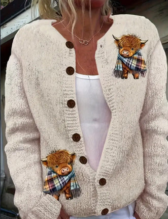 Digital printed cardigan hoodie jacket