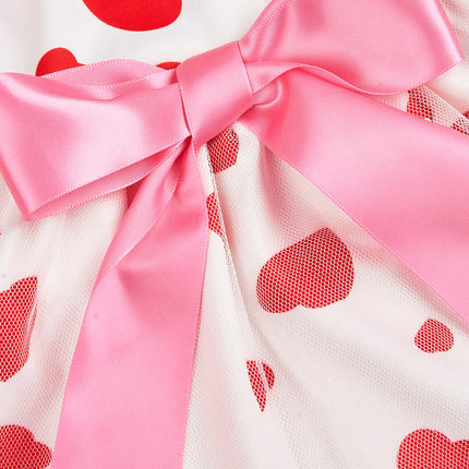 Pet Dog Cat Valentine's Day Love Full Printed Printed Dress