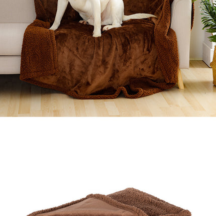 Pet Sofa Cushion Dog Bed Short Plush Carpet Waterproof Couple Blanket