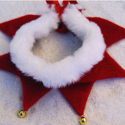 Christmas Bib Ornament Decoration Pet Saliva Towel Winter Warm Scarf