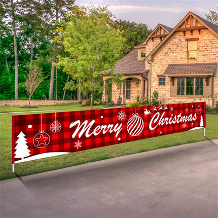 Christmas Letters Banner Decorative Flag