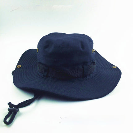 Boonie Hat Beige Broad-brimmed Hat Checked Cloth Men Women Mountaineering Outdoor Double-sided