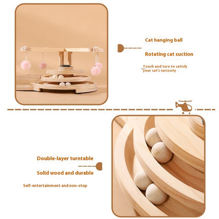 Cat Scratch Board Toy Turntable Cat Teasing Ball Self-Hi Relieving Stuffy-shaped Baby Cat Suit Pet Supplies