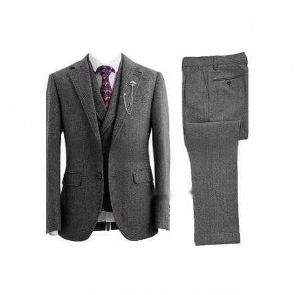 New Men's Suit Casual Three-piece Suit