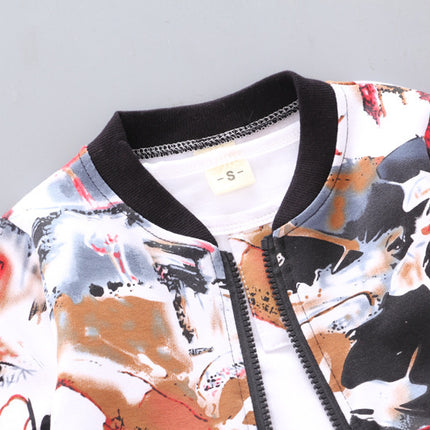 Boys Handsome Autumn And Winter Clothes Three-Piece Kid Clothes