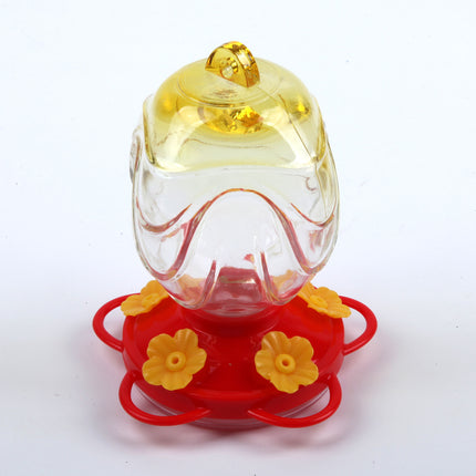 Painted Glass Feeder Glass Garden Decoration