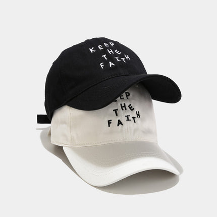 Men's Simplicity Small Letter Embroidered Baseball Cap