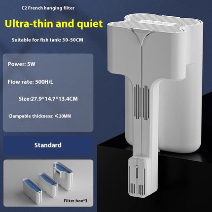 Crazy Water Plants Fish Tank Filter External Filter VAT Three-in-one Waterfall Wall-mounted Filter System