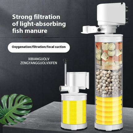 Fish Tank Built-in Filter Suction Wall-mounted Urinal