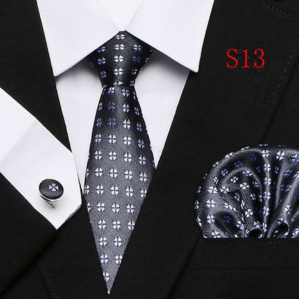 Paisley Series European And American Fashion Tie Three-piece Suit