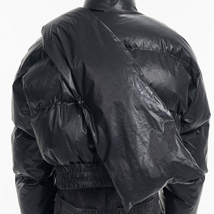 Men's Scarf Design Sense Niche Cotton-padded Jacket