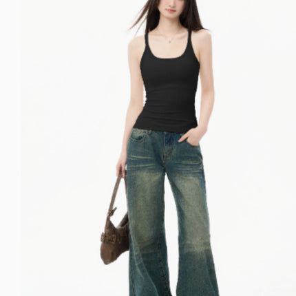 Grey With Chest Cushion, Camisole, Women's Summer Outerwear