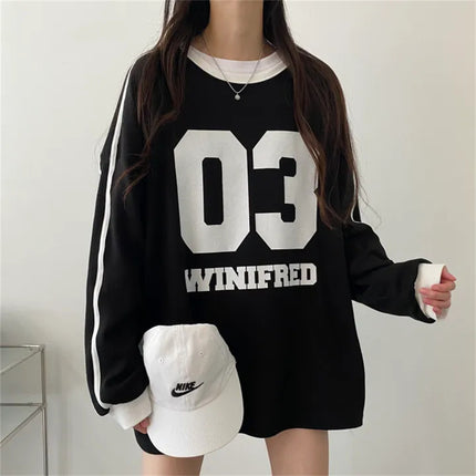 Round Neck Design Stitching Pullover And Fleece Sweater