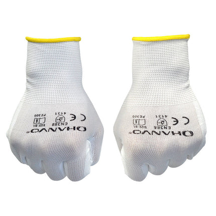 Pu Coated Gloves Labor Gloves Wear-resistant Breathable Flexible