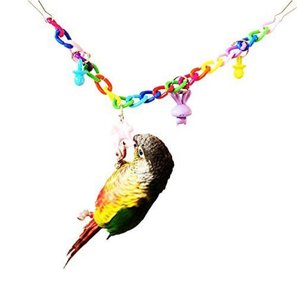 Parrot Acrylic Chain Suspension Bridge Swing Toy
