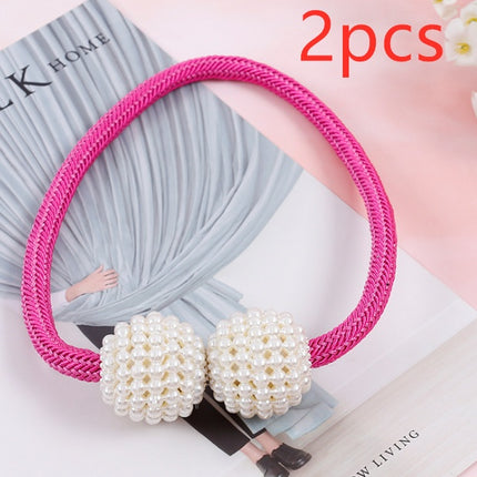 Magnetic Curtain Tiebacks Pearl Beads