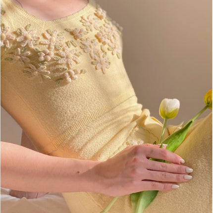 Half sleeve square neck pocket dress