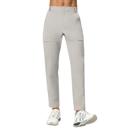 Straight Elastic Wear Resistance Multi-pocket Cargo Pants Men