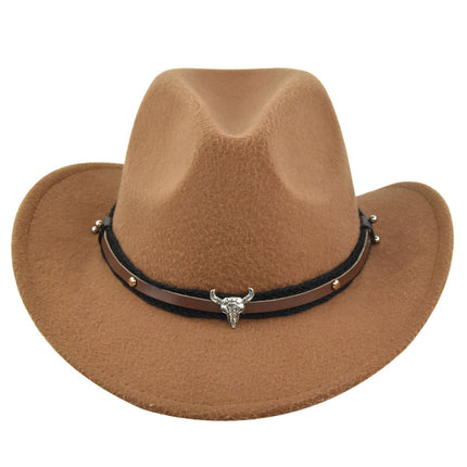 Cowhead Western Cowboy Hat Cornice