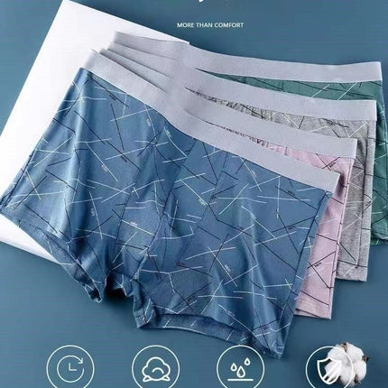 Men's Boxer Inner Antibacterial Underwear 4 Pack