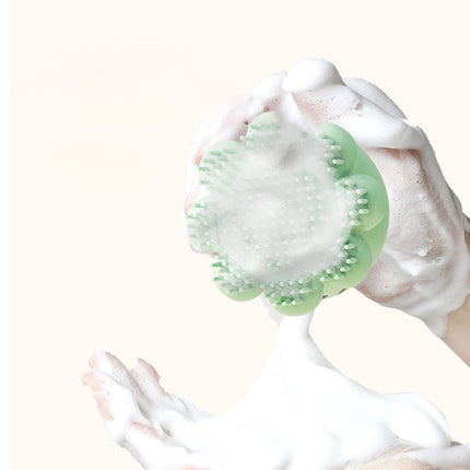 Pet Bath Brush With Body Wash Dog Bath Device Cat Silicone Bath Massage Comb