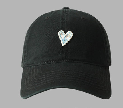 Retro Sweet Big Head Circumference Soft Peaked Cap