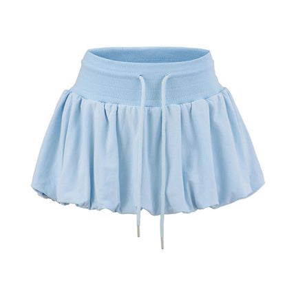 High Waist Bubble Bud Skirt