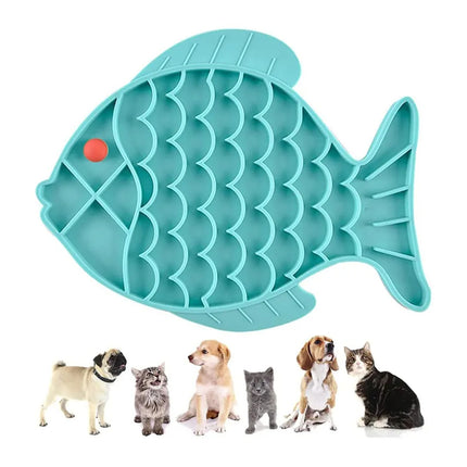 Silicone Lick Mat For Pet Dogs Slow Food Plate Rice Bowl For Small Medium Dog Anti Gulping Choking Feeder Puppy Treat Dispenser