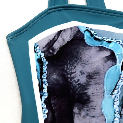 New One-piece Swimsuit Women's Two-piece Suit