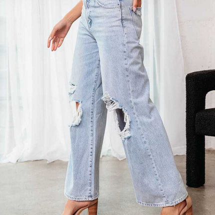 Ripped Slimming Jeans For Women