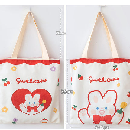 Girl Student's Cute Small Canvas Bag Shoulder