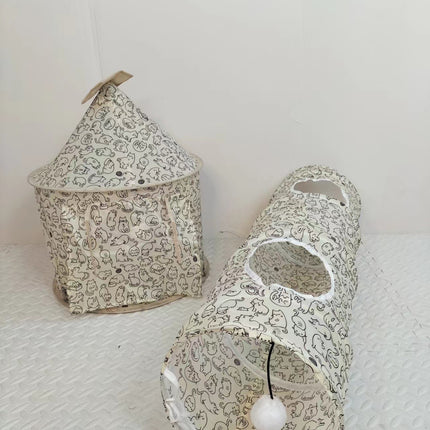 Foldable Self-Hi Relieving Stuffy Pet Cat Toy