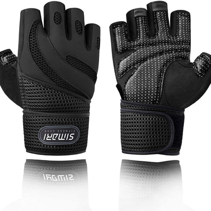 Men's Simplicity All-Match Sports Fitness Short Finger Gloves